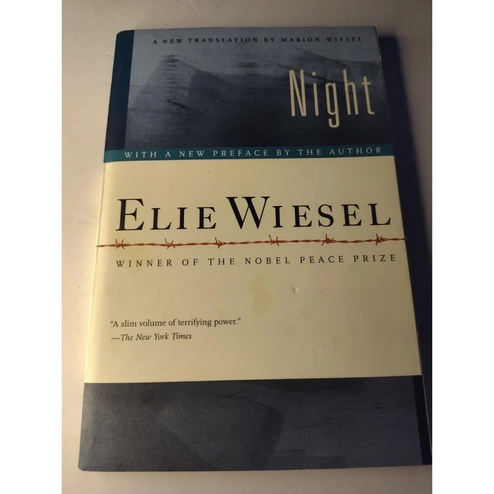 Night by Elie Wiesel book Emma called for lunch today and I said you don't need